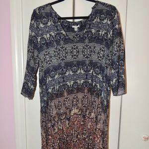 Urban Outfitters Ecote Flowy 3/4 Sleeve Dress